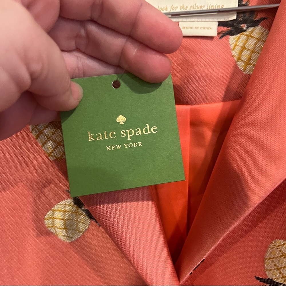 Kate Spade pink pineapple print blazer size 6 ASO Riverdale season 3 episode 13 - Picture 4 of 13